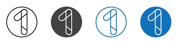 Google un icono plano conjunto de marcas de icono editable
