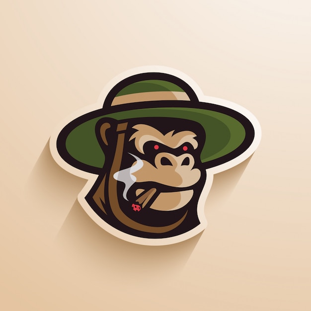 Gorila sombrero cigar logo