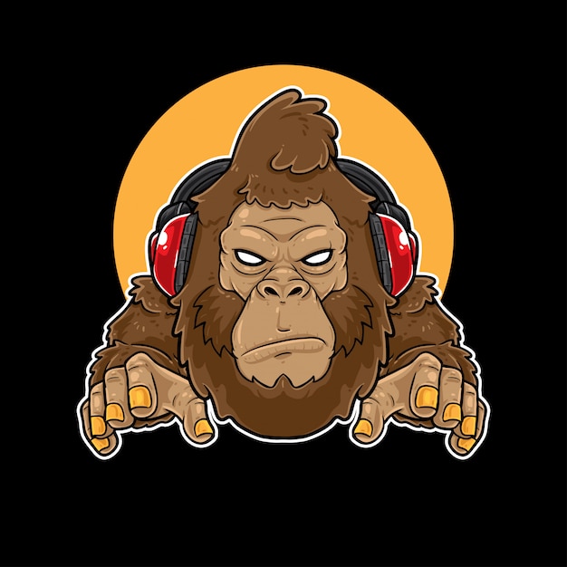 Gorilla music gaming mascot