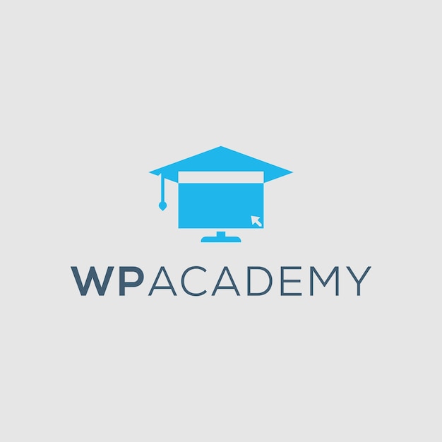 Gorra académica en el icono de la pantalla de la computadora. Logotipo de la pantalla de escritorio de Graduate Cap