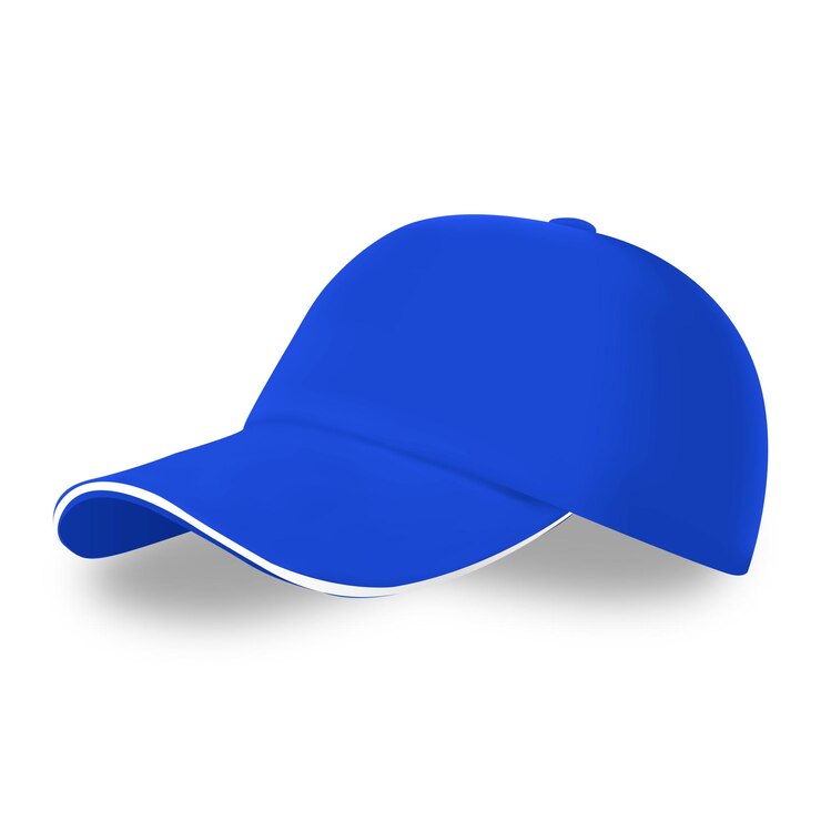 Vector gorra azul mockup estilo realista ilustración vectorial