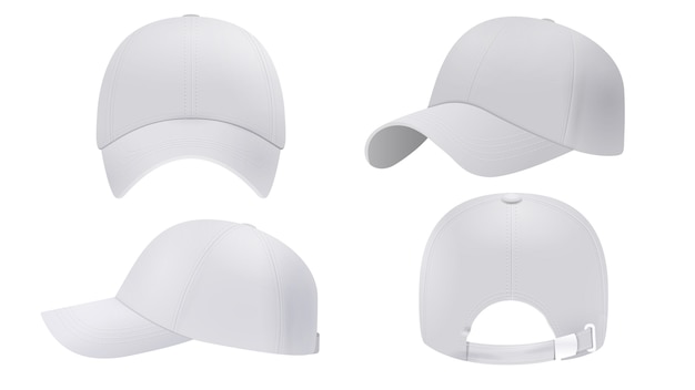 Gorra blanca estilo realista