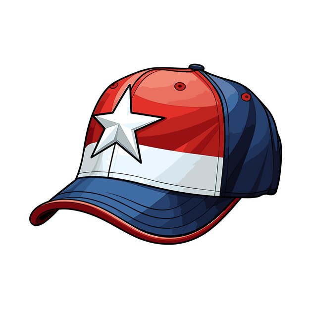 gorra sobre fondo blanco ilustración vectorial