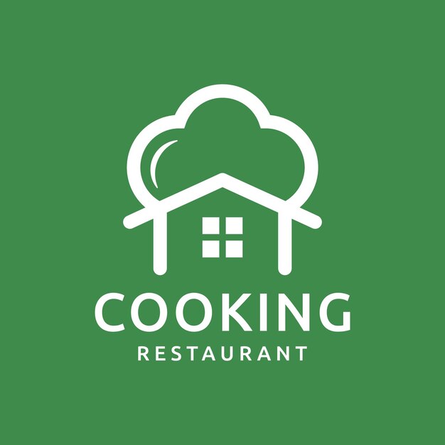 Gorro Chef Para Cocinar Icono Bienes Raíces Casa Contorno Línea Diseño