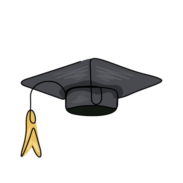 Vector gorro de graduación ilustraciones