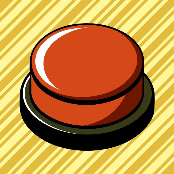 Vector un gorro rojo con una mancha blanca en la parte superior