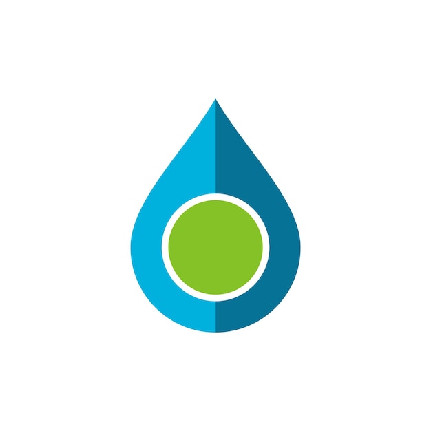 Gota de agua Logo Plantilla Ilustración Diseño Vector EPS 10