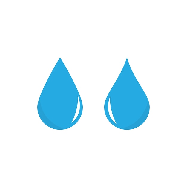 Gota de agua Logo plantilla vector illustration