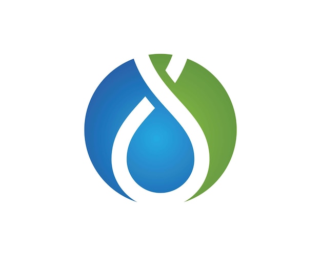 gota de agua Logo Template vector illustration design
