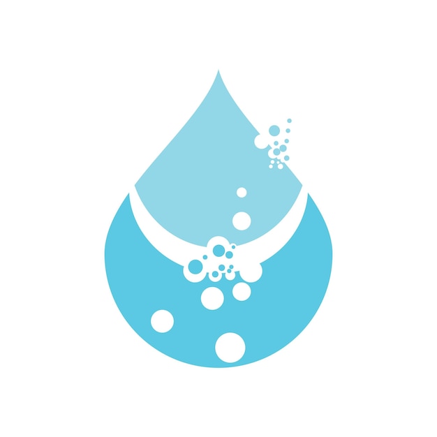 gota de agua Logo Template vector illustration design
