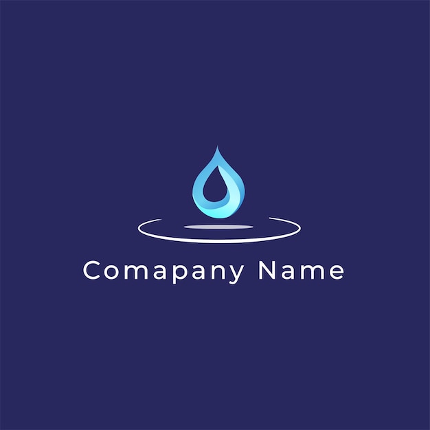 gota de agua Logotipo de la empresa