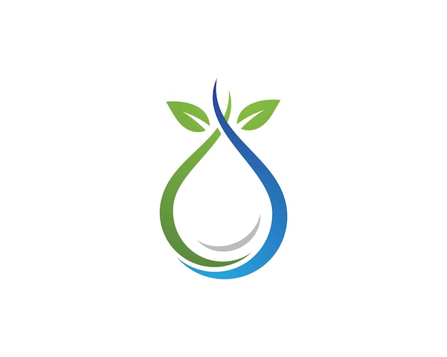 gota de agua Modelo de logotipo