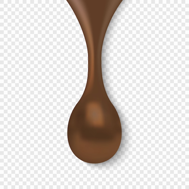 Gota de chocolate aislada