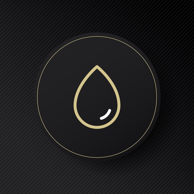 Gota de icono de línea de agua Ahorre agua H2O Signo de estilo lineal para concepto móvil y diseño web Concepto de paz de Grean Icono de línea vectorial para negocios y publicidad