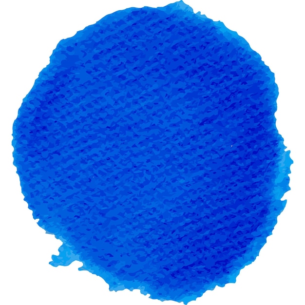 Gotas de acuarela azul redondo con textura de papel