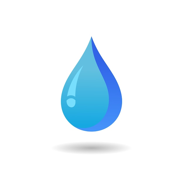 Vector gotas de agua modernas