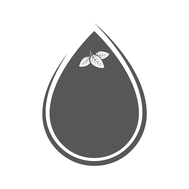 Gotas de agua de silueta