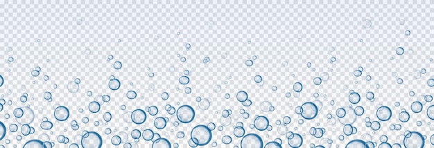 Vector gotas de agua sobre fondo transparente