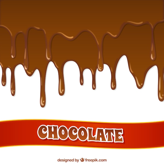 Vector gotas de chocolate