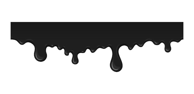 Gotas de salpicaduras de tinta de aceite vectorial