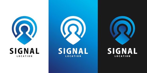 gps, plantilla de diseño de logotipo de ubicación compartida de señal