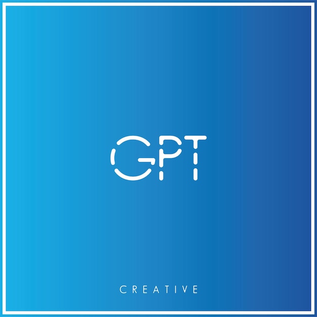 GPT Premium Vector último diseño de logotipo diseño creativo logotipo vector ilustración monograma logotipo mínimo