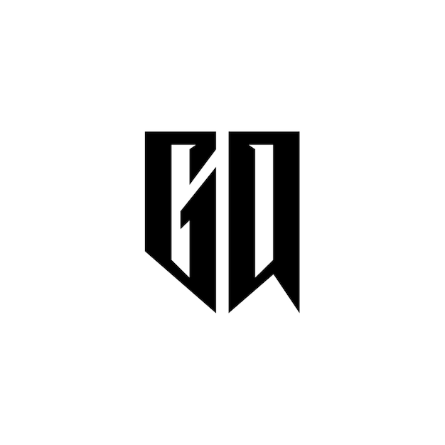 GQ monograma logotipo diseño carta texto nombre símbolo monocromo logotipo alfabeto carácter simple logotipo