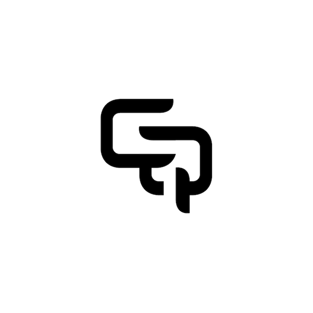 GQ monograma logotipo diseño carta texto nombre símbolo monocromo logotipo alfabeto carácter simple logotipo