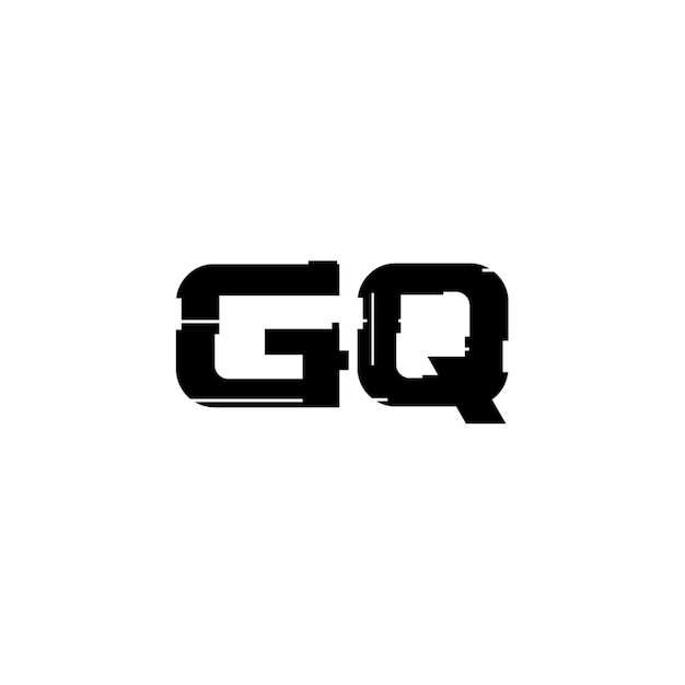 GQ monograma logotipo diseño carta texto nombre símbolo monocromo logotipo alfabeto carácter simple logotipo