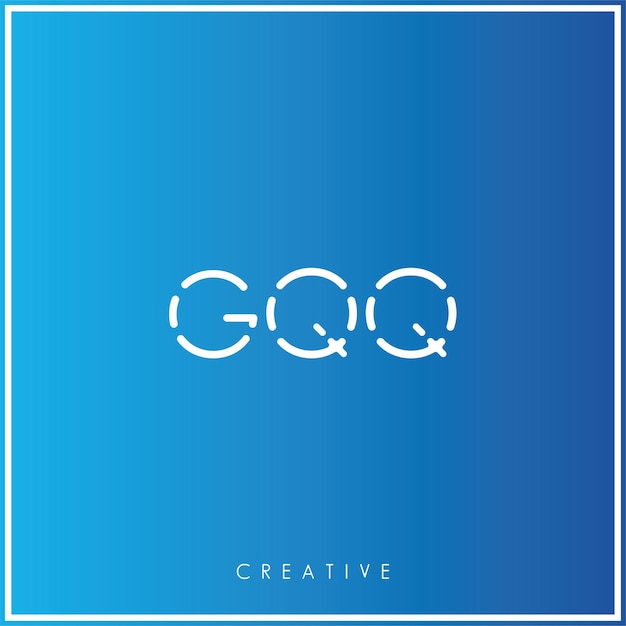 Gq premium vector último diseño de logotipo diseño creativo logotipo vector ilustración monograma logotipo mínimo