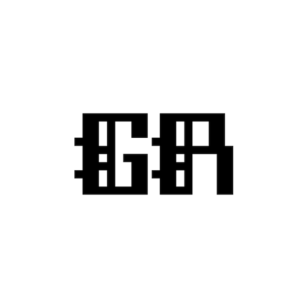 GR monograma logotipo diseño carta texto nombre símbolo monocromo logotipo alfabeto carácter simple logotipo