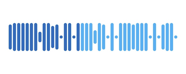 Grabación de plantilla de mensaje de audio elemento de interfaz de usuario de registro de audio para teléfonos inteligentes ilustración vectorial