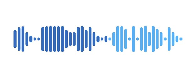 Grabación de plantilla de mensaje de audio elemento de interfaz de usuario de registro de audio para teléfonos inteligentes ilustración vectorial