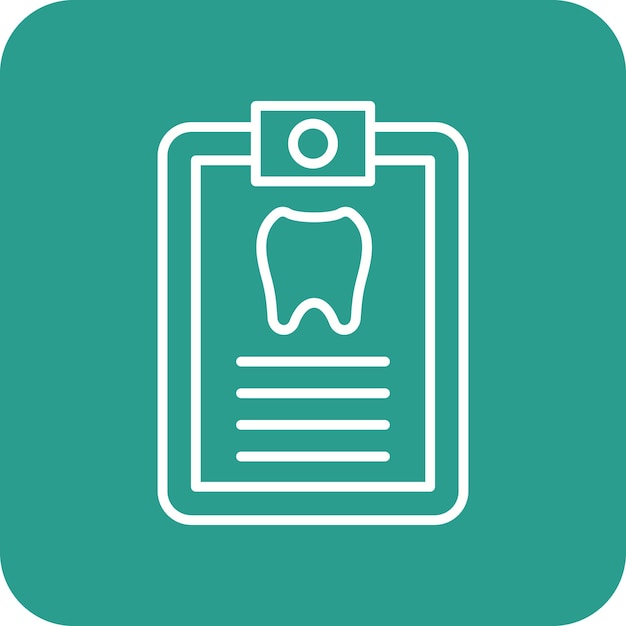 Vector grabar imagen vectorial de icono dental se puede utilizar para el cuidado dental