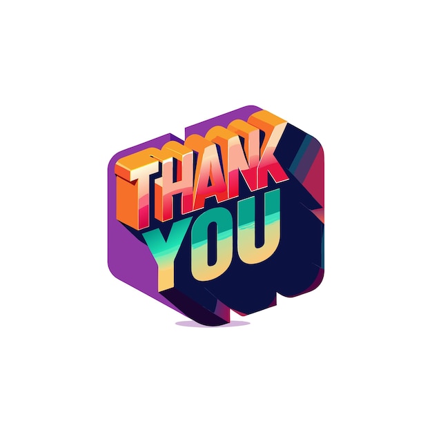 Gracias a los conceptos de ilustración vectorial de diseño de carteles
