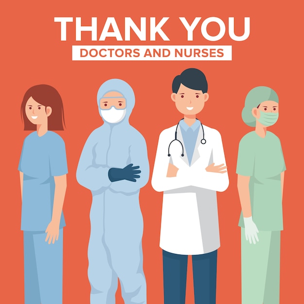 Gracias doctores y enfermeras