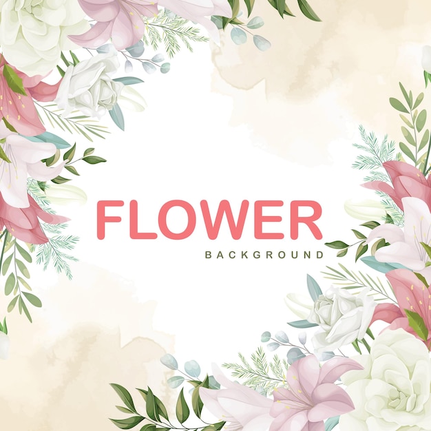 Gracias por el fondo vectorial con flores delicadas para la apreciación y los gestos cálidos