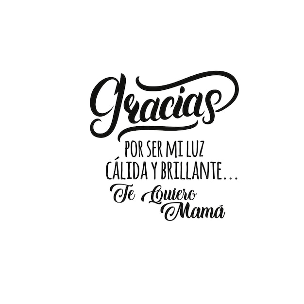 Gracias mamá