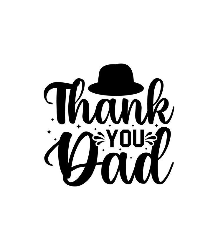 Gracias papá tipografía vector padre cita diseño de camiseta