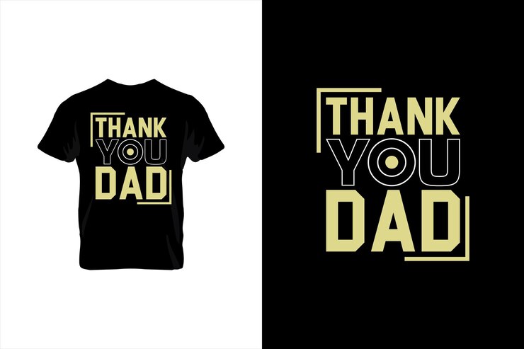Gracias papá tipografía vector padres citar diseño de camiseta