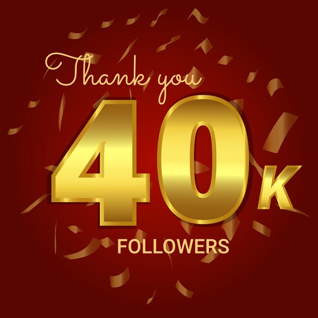 Gracias seguidores en línea grupo social feliz estandarte celebrar vector