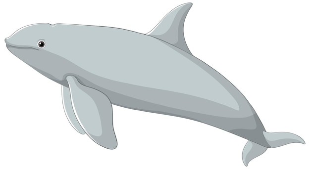 Graciosa ilustración del delfín vectorial