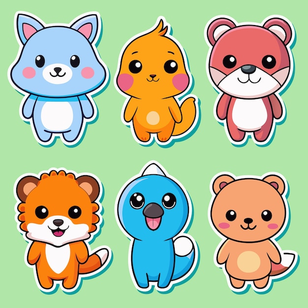 graciosas pegatinas