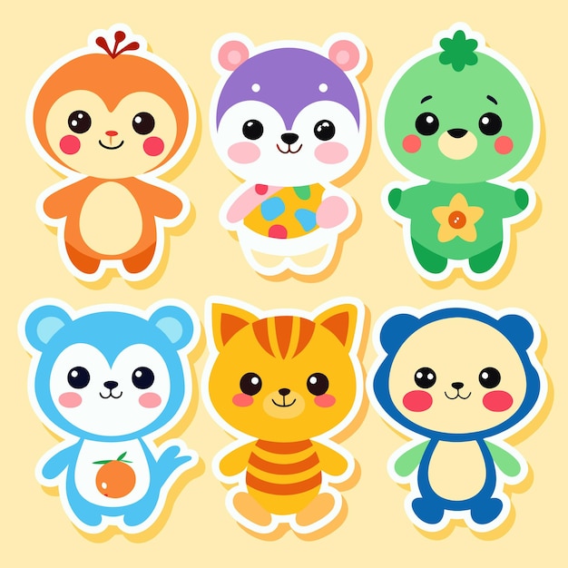 graciosas pegatinas