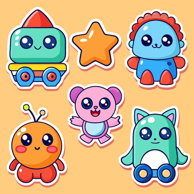 graciosas pegatinas