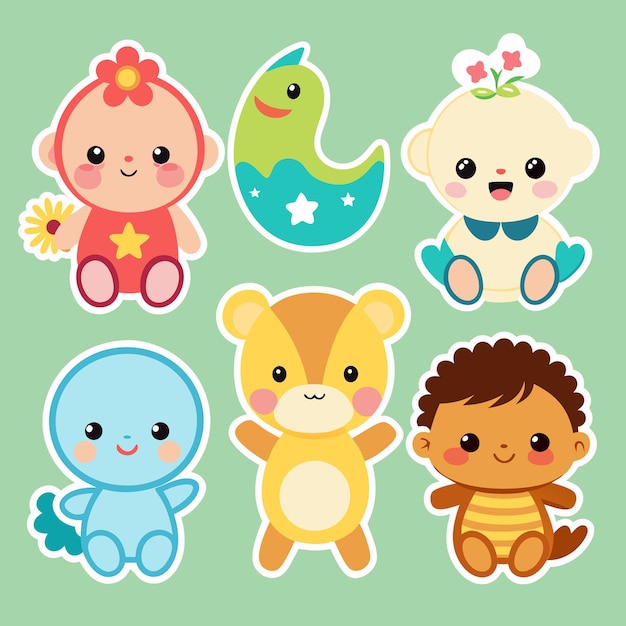 graciosas pegatinas