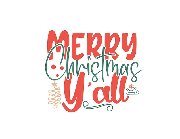 Gracioso Feliz Navidad y Fiestas Diseño vectorial de letras dibujadas a mano
