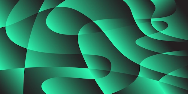 Gradación de estilo de profundidad verde fresco fondo abstracto
