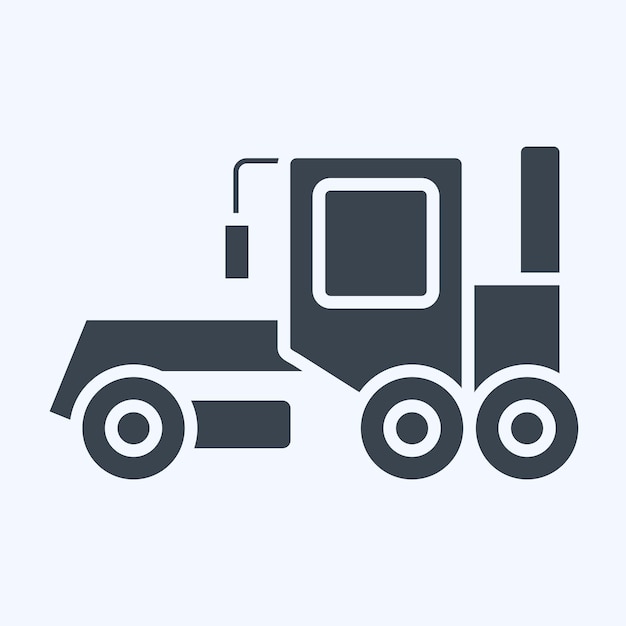 Grader de íconos relacionado con el estilo de glifo de símbolo de construcción diseño simple editable