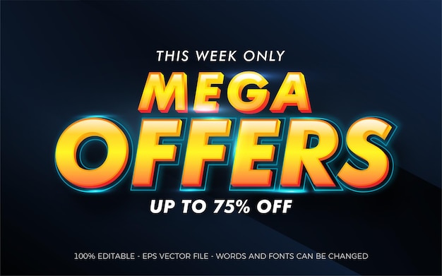 Gradient mega sale oferta especial descuento promocional